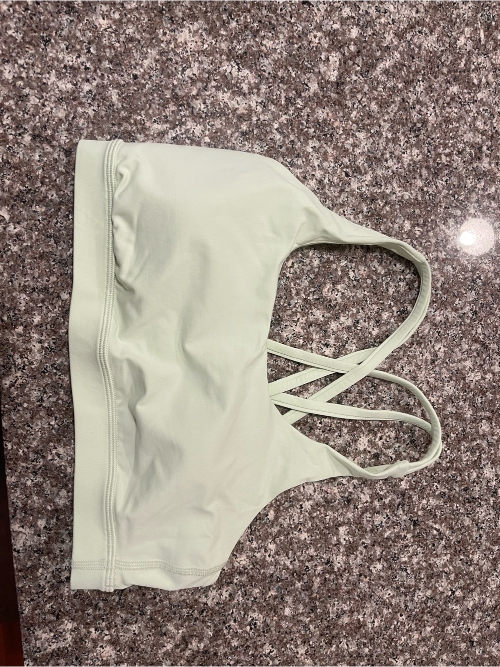 lululemon athletica Pale Green Strappy Sports Bra
